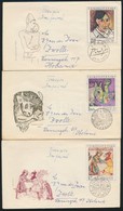 1972 Festmények Mi 2105-2109 5 Db FDC - Altri & Non Classificati