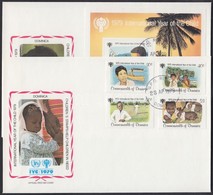 1979 Nemzetközi Gyermekév Sor Mi 625-628 + 2 Blokk Mi 55 2 FDC - Autres & Non Classés