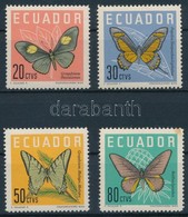 ** 1961 Lepke Sor (rozsda),
Butterfly Set (stain)
Mi 1070-1073 - Otros & Sin Clasificación