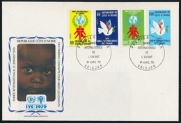 1979 A Gyerekek éve Sor FDC-n Mi 587-590 - Other & Unclassified