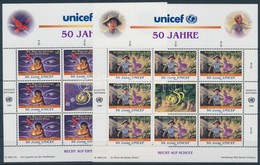 ** 1996 50 éves Az UNICEF Kisív Sor Mi 218-219 - Altri & Non Classificati