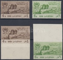 ** 1960 Menekültek éve Fogazott és Vágott Sor Mi 196-197 AB - Other & Unclassified