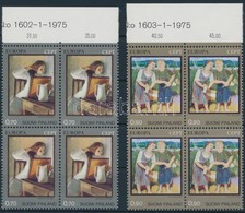** 1975 Europa CEPT: Festmények Sor Négyestömbökben,
Europe CEPT: Paintings Set Blocks Of 4
Mi 764-765 - Other & Unclassified