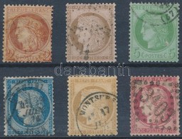 O 1871-1872 Mi 46, 48b, 49, 51, 53, 55 (Mi EUR 46,10.-) - Autres & Non Classés