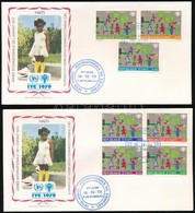 1979 Nemzetközi Gyermekév Sor Mi 1348-1354 2 Db FDC-n - Altri & Non Classificati