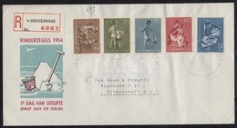 1954 Gyerekek Sor FDC-n Mi 649-653 - Altri & Non Classificati