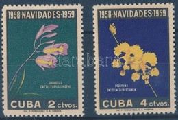 ** 1958 Karácsony: Orchideák Sor Mi 613-614 - Otros & Sin Clasificación