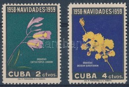 ** 1958 Karácsony: Orchideák Sor Mi 613-614 - Other & Unclassified