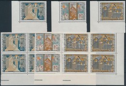 ** 1979 Karácsony ívsarki Sor + Sor ívsarki 4es Tömbökben + FDC Mi 735-737 - Otros & Sin Clasificación