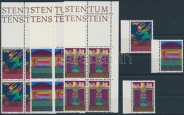 ** 1980 Karácsony ívszéli Sor + Sor ívsarki 4-es Tömbökben + FDC Mi 757-760 - Other & Unclassified