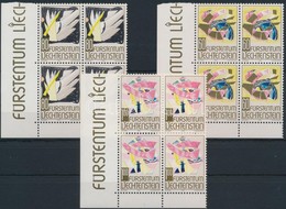 ** 1994 Karácsony Sor ívsarki 4-es Tömbökben Mi 1096-1098 - Other & Unclassified