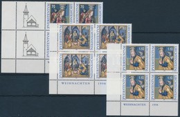 ** 1998 Karácsony Sor ívsarki Négyestömbökben Mi 1183-1185 - Other & Unclassified