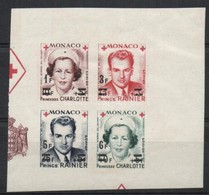 ** 1951 Vöröskereszt Mi 451-454 Vágott / Imperforate - Altri & Non Classificati