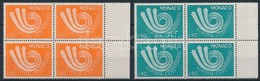 ** 1973 Europa CEPT Sor Négyestömbökben,
Europe CEPT Set Blocks Of 4
Mi 1073-1074 - Otros & Sin Clasificación