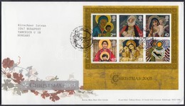 2005 Karácsony Blokk Mi 29 FDC-n - Other & Unclassified