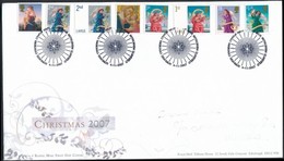 2007 Karácsony öntapadós Sor Mi 2590-2595 FDC-n - Other & Unclassified