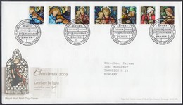 2009 Karácsony öntapadós Bélyegek Sor Mi 2832-2838 FDC-n - Other & Unclassified