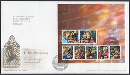 2009 Karácsony öntapadós Blokk Mi 53 FDC-n - Sonstige & Ohne Zuordnung