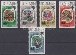 ** 1980 Olimpia Sor Piros Felülnyomással Mi 2080 A-2084 A - Otros & Sin Clasificación