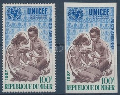 ** 1967 UNICEF Fogazott + Vágott Bélyeg Mi 176 - Autres & Non Classés