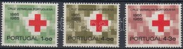 ** 1965 100 éves A Portugál Vöröskereszt Sor Mi 987-989 - Other & Unclassified