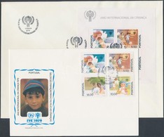 1979 Nemzetközi Gyermekév Sor Mi 1443-1146 + Blokk Mi 28 2 FDC - Autres & Non Classés