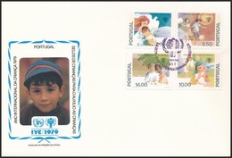 1979 Nemzetközi Gyermekév Sor Mi 1443-1446 + Blokk 28 2 Db FDC-n - Other & Unclassified