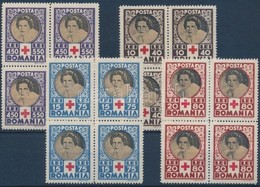 ** 1945 Vöröskereszt Sor Négyestömbökben Mi 827-830 - Altri & Non Classificati