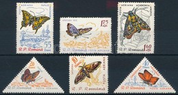 ** 1960 Lepkék Sor,
Butterfly Set
Mi 1918-1923 - Sonstige & Ohne Zuordnung