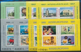 ** 1986-1989 4 Klf Intereuropa Blokkpár - Sonstige & Ohne Zuordnung