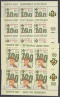 ** 2007 Europa CEPT 100 éves A Cserkészmozgalom Kisívsor 2-2 Változatban Mi 6190 I-II - 6191 I-II - Autres & Non Classés