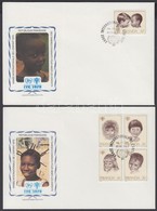 1979 Nemzetközi Gyermekév Sor (közte 2 Négyestömb) Mi 992-1000 + Blokk Mi 86 4 FDC - Sonstige & Ohne Zuordnung