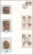 1979 Nemzetközi Gyermekév Sor Mi 992-999 + Blokk Mi 86 4 Db FDC-n - Other & Unclassified