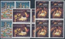 ** 1993 Karácsony Sor Négyestömbökben Mi 1555-1557 - Altri & Non Classificati