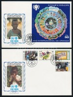 1979 Nemzetközi Gyermekév Sor és Blokk FDC-n Mi 579-582 + 34 - Sonstige & Ohne Zuordnung