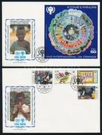 1979 Nemzetközi Gyermekév Sor és Blokk FDC-n Mi 579-582 + 34 - Autres & Non Classés