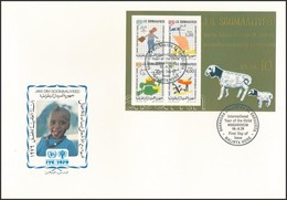 1979 Nemzetközi Gyermekév Sor Mi 278-281 + Blokk Mi 8 2 Db FDC-n - Andere & Zonder Classificatie