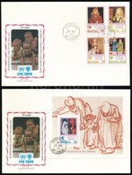 1979 Nemzetközi Gyermekév Sor Mi 462-465 + Blokk Mi 17 2db FDC-n - Other & Unclassified