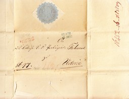 1839 Amtsbriefmit Auf Steuerpapier Aus Gratz Nach Udine - ...-1850 Préphilatélie