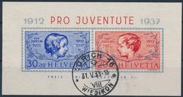 O 1937 Pro Juventute Blokk Mi 3 - Altri & Non Classificati