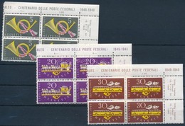 ** 1949 Posta Sor ívsarki Négyestömbökben,
Post Set In Blocks Of 4
Mi 519-520 - Altri & Non Classificati