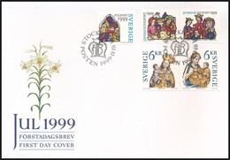 1999 Karácsony Sor Mi 2147-2151 FDC-n - Altri & Non Classificati