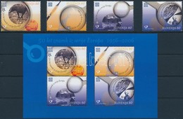 ** 2005 50 éves Az Europa CEPT Sor + Blokk,
50th Anniversary Of Europe CEPT Set + Block
Mi 543-546 + Mi 23 - Altri & Non Classificati