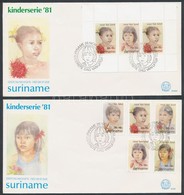 1981 Gyerekek Sor Mi 962-966 + Blokk Mi 32 2 FDC - Autres & Non Classés