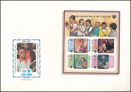 1979 Nemzetközi Gyermekév Sor Mi 318-321 Blokk Mi 3 2 Db FDC-n - Otros & Sin Clasificación