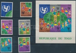 ** 1961 UNICEF Sor Mi 329-334 + Blokk 7 - Otros & Sin Clasificación