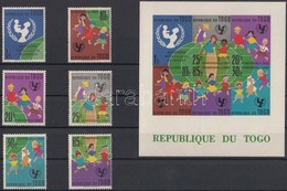 ** 1961 UNICEF Sor Mi 329-334 + Blokk Mi 7 - Other & Unclassified