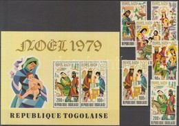 ** 1979 Karácsony Sor + Blokk Mi 1392-1397 + 148 - Autres & Non Classés