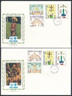 1979 Nemzetközi Gyermekév 2 Klf Sor Mi 545-548, 549-552 2 Db FDC-n - Autres & Non Classés