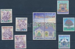 ** 1990 + 1992 Karácsony 2 Sor (közte Négyestömb) Mi 1140-1143 + 1254-1260 - Sonstige & Ohne Zuordnung